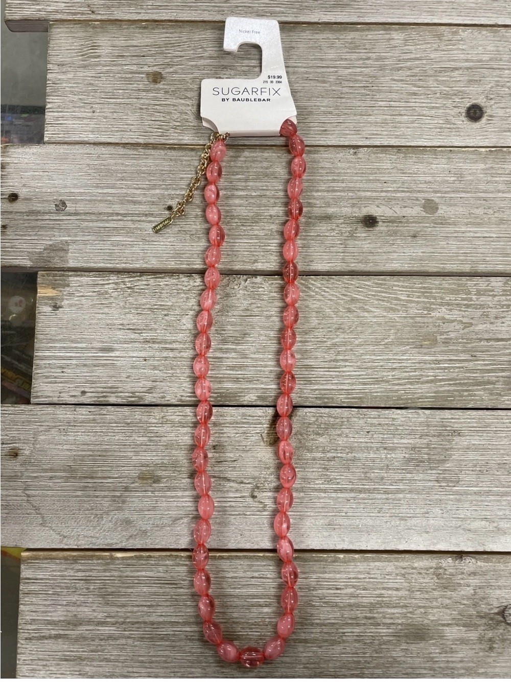 Sugarfix Pink Beaded Necklace
